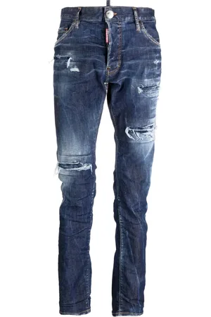 Dsquared2 Distressed-finish denim jeans