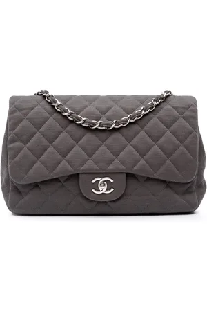 CHANEL 2009-2010 Maxi Classic Jersey Single Flap shoulder bag