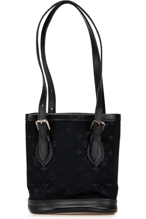 LOUIS VUITTON 2001 Monogram Mini Satin bucket bag