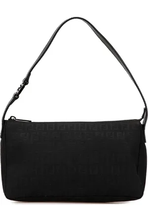 Fendi 2000-2010 Zucchino Canvas Pochette shoulder bag