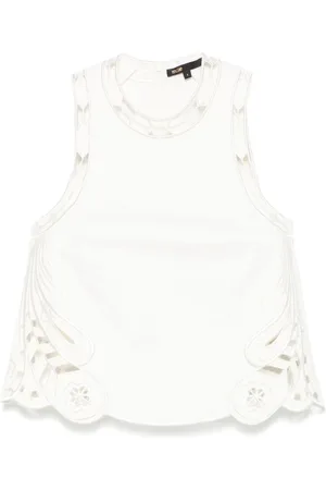 Maje Embroidered tank top