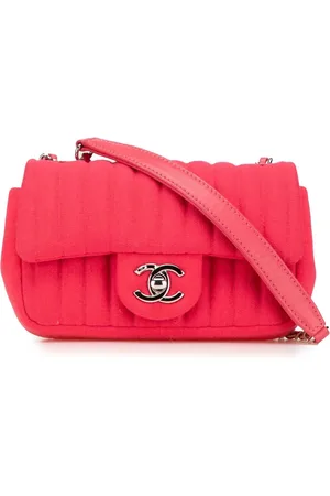 CHANEL 2016-2017 Mini Vertical Quilted Jersey Single Flap shoulder bag