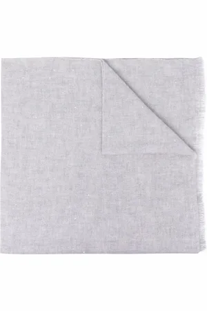Brunello Cucinelli Frayed-edge cashmere scarf