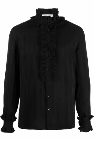 Saint Laurent Ruffled detailing silk shirt