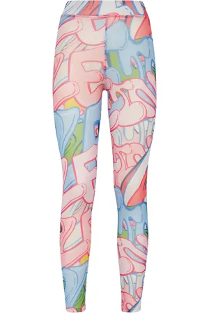Philipp Plein Bombing Graffiti tulle leggings