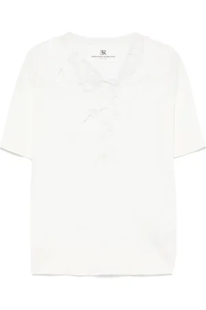 ERMANNO SCERVINO Lace-appliqué T-shirt
