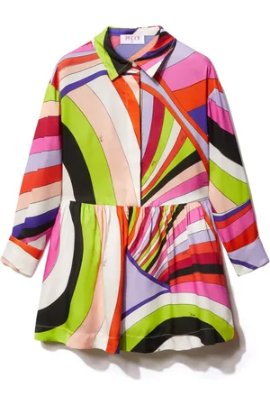 PUCCI Junior Iride-print dress