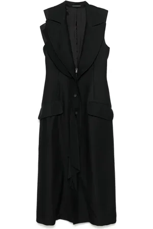 YOHJI YAMAMOTO Plunging V-neck midi dress