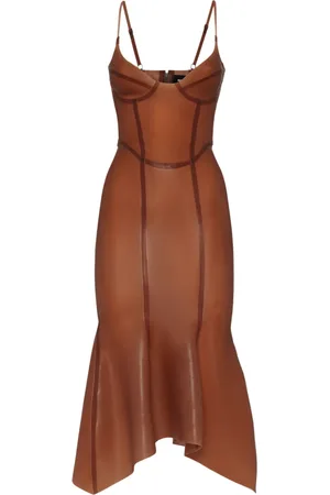 Dsquared2 Latex midi dress