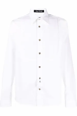 Philipp Plein Buttoned smock-panel shirt