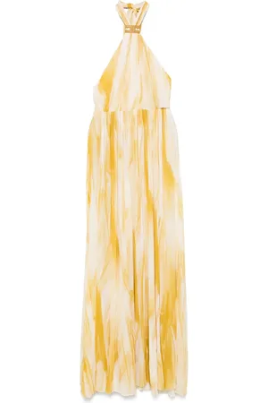 Elisabetta Franchi Abstract-print maxi dress
