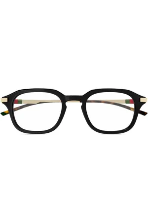 Gucci Web-detail glasses