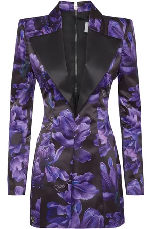 Philipp Plein Duchesse floral-print minidress