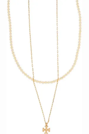 Tory Burch Kira layered necklace