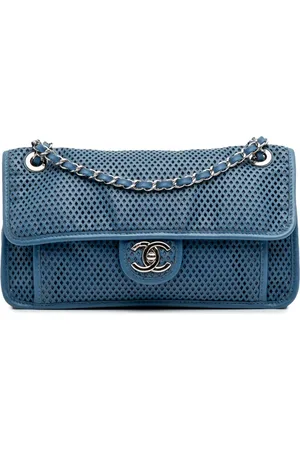 CHANEL 2012-2013 Medium Lambskin Perforated Up In The Air Flap shoulder bag