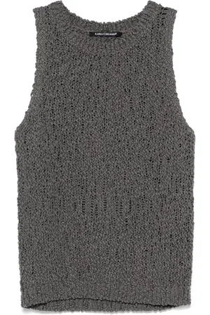 Luisa Cerano Bouclé knitted top
