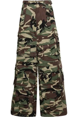 Vetements Camouflage-print wide-leg jeans