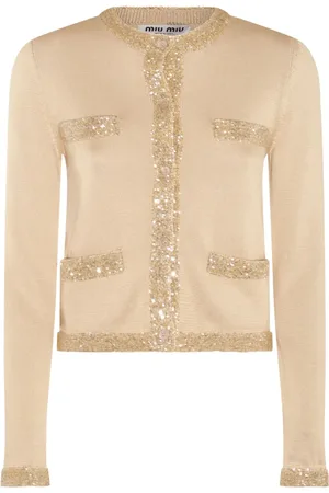 Miu Miu Sequinned cropped cardigan