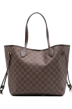 LOUIS VUITTON 2010 Damier Ebene Neverfull MM tote bag