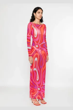 Puccini Iride-print maxi dress