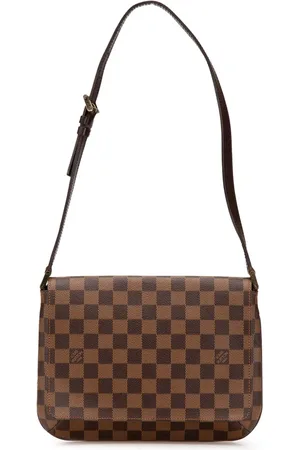 LOUIS VUITTON 2002 Damier Ebene Musette Tango Short Strap shoulder bag