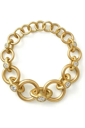 SHIHARA 18kt yellow Link 01 diamond ring