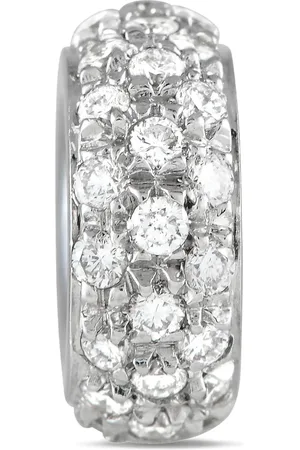 Aaron Basha 18K white gold diamond spacer charm