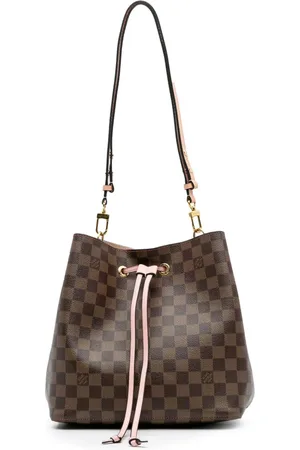 LOUIS VUITTON 2019 Damier Ebene NeoNoe MM bucket bag