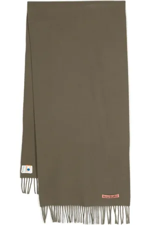 Acne Studios Logo-appliqué wool scarf
