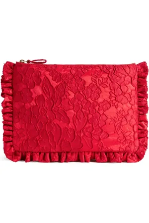 La DoubleJ Floral-lace clutch bag