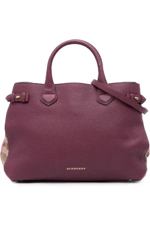 Burberry 2012-2024 Medium Leather and House Check Banner satchel