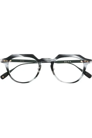 DITA EYEWEAR Swirl-effect round-frame glasses