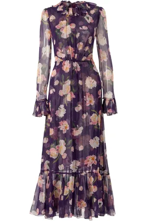 Carolina Herrera Ruffled floral-print dress