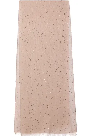 Brunello Cucinelli Sequin-embroidered scarf