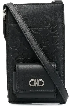 Salvatore Ferragamo Gancini-plaque phone bag