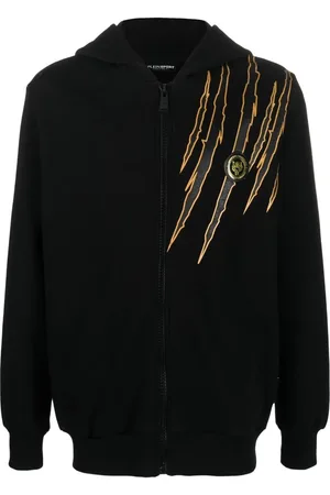 Philipp Plein Scratch-print zipped hoodie