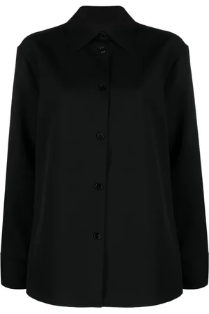 Jil Sander Pointed-collar gabardine shirt
