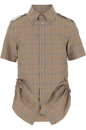 Burberry Check-print cotton shirt