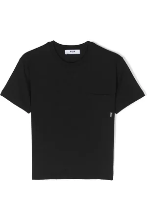 Msgm Patch-pocket cotton T-shirt