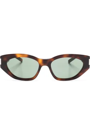 Saint Laurent Bold Geo oval-frame sunglasses