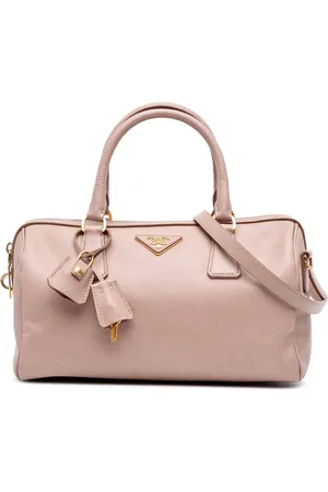 Prada 2000-2024 Saffiano Lux Convertible Bowler Bag satchel