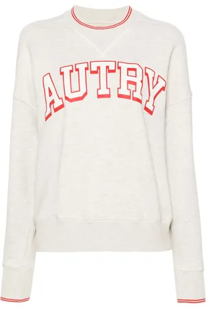 Autry Logo-print mélange sweatshirt