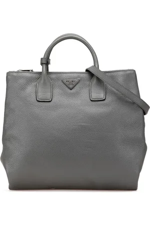 Prada 2010-2024 Vitello Daino Double Zip Convertible Tote satchel