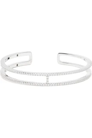 APM Monaco Double Line pavé cuff