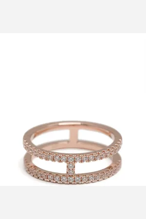 APM Monaco Double line Pavé ring
