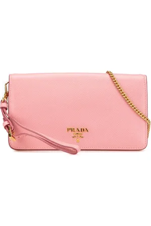 Prada 2000-2024 Saffiano Lux Wallet on Chain crossbody bag
