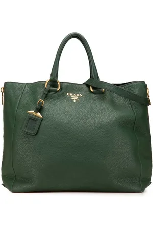 Prada 2000-2024 Vitello Daino Side Zip Convertible Tote satchel