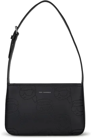 Karl Lagerfeld Ikon perforated leather shoulder bag