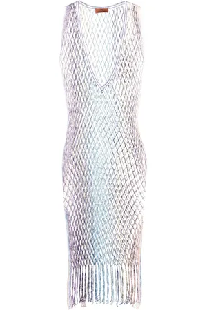 Missoni Metallic mesh maxi dress