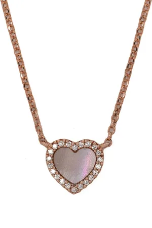 APM Monaco Nacre Heart pendant necklace